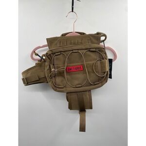 OneTigris Mammoth Dog Backpack Brown Nylon Adjustable Strap Outdoor Hiking Pack